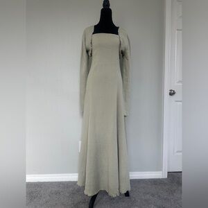 Free People Gianni maxi dress in a light green